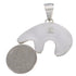 Multicolor Native American Design Sterling Silver Bear Pendant EX31220